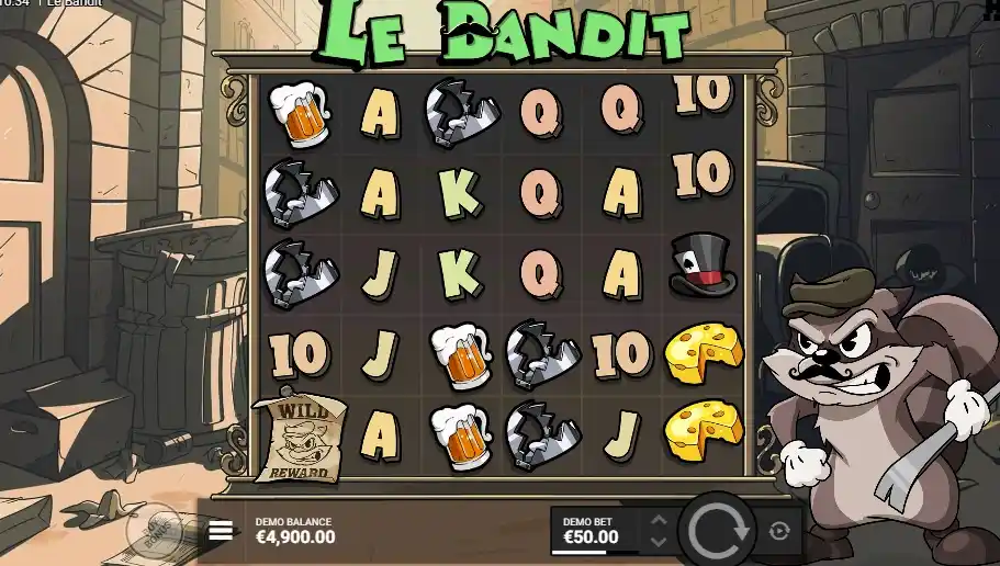 Hvor du spiller Le Bandit Slot Online i Danmark